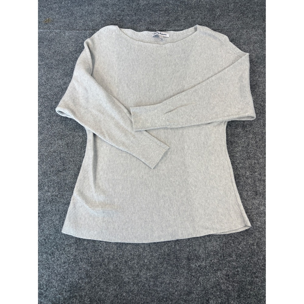 Coastal Minimalist Ribbed Knit Sweater Tommy Bahama Gray Medium